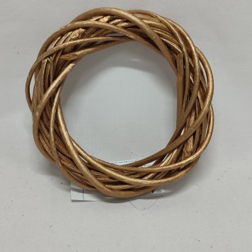 Coronita din nuiele D15cm auriu