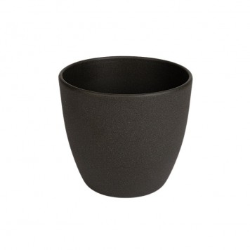 Bol ceramic Base structur 13cm gri inchis mat