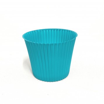Vas pvc 12cm turcoaz