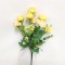 Buchet trandafiri cu eucalypt H:41cm galben