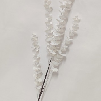 Creanga eucalypt x5 88cm alb