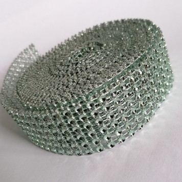 Banda decor stras 3cmx4.57m menta