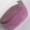 Banda decor stras 3cmx4.57m roz