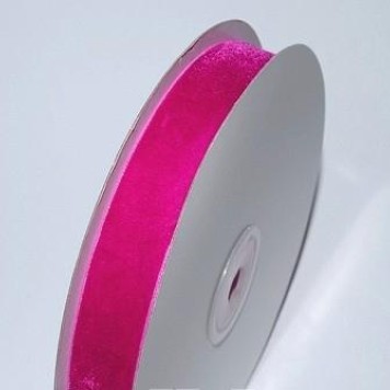 Banda decor catifea 2cmx10m ciclam