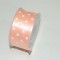 Banda dec. saten cu buline 3.8cmx25y piersica