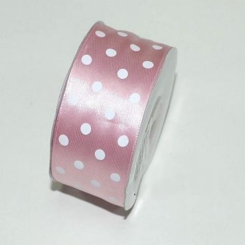 Banda dec. saten cu buline 3.8cmx25y nalba