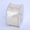 Banda dec. saten cu buline 3.8cmx25y ecru