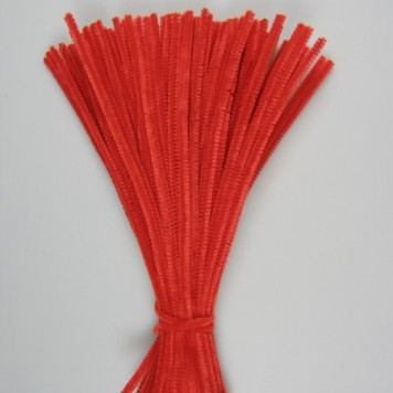 Sarma invelita cu jenilie 30cm s/100 rosu