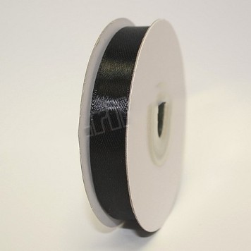 Banda decor saten 13mmx25y negru