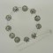 Agrafe cu cristale rotunde s/12