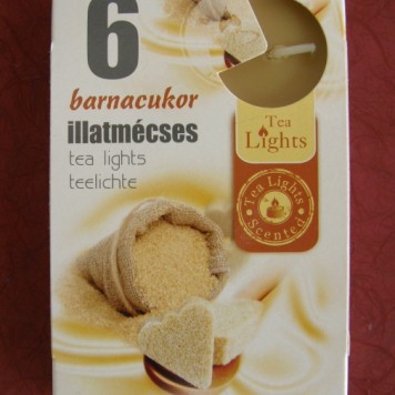 Lumanari parfumate s/6 zahar brun