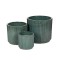 Set ghiveci ceramic Soren Classic verde muschi 22x20,5-38x35cm S3