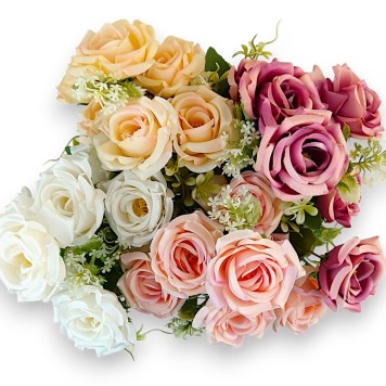 Buchet trandafiri x7 H36cm roz