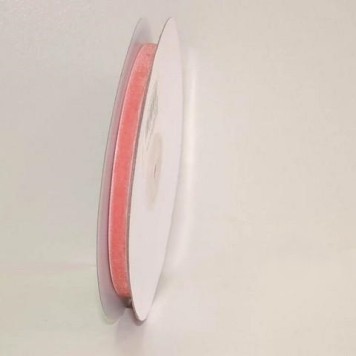 Banda decor catifea 0.6cmx10m coral