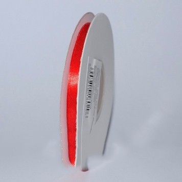Banda decor saten 6mmx25y rosu