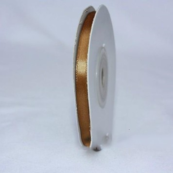 Banda decor saten 6mmx25y auriu inchis