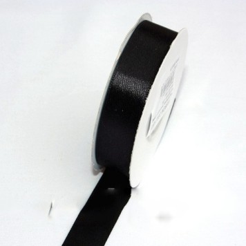 Banda decor saten 2cmx25y negru