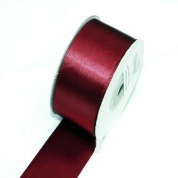 Banda decor saten 3.8cmx25y bordeaux