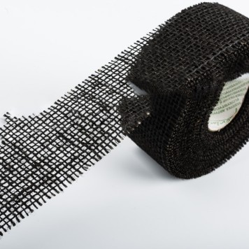Banda decor yuta 5cmx10m negru