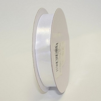 Banda decor saten 13mmx25y alb