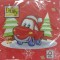 Servetele jingle bell car s/20