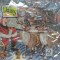 Servetele santa with reindeers on roof s/20