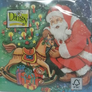 Servetele santa taking out presents s/20