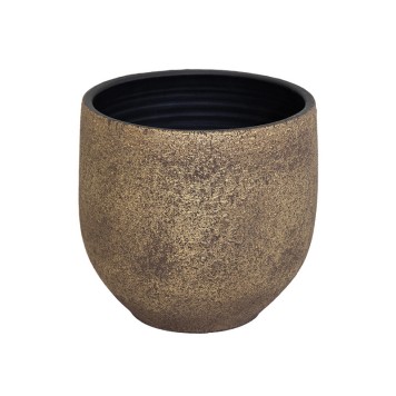 Vas ceramic Puro  20x19cm auriu