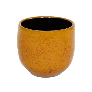 Vas ceramic  15x14cm okker